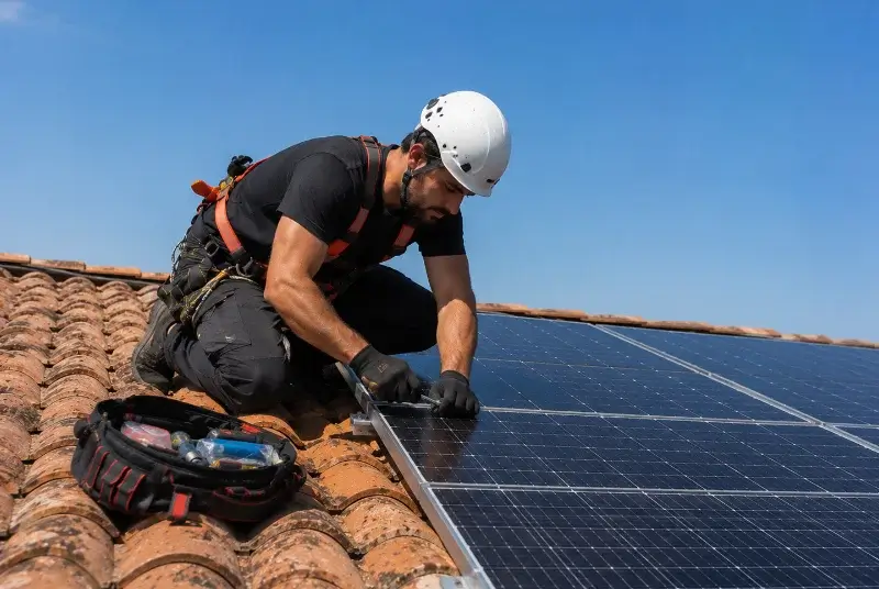 Maintenance et monitoring de panneaux solaires à la Tessoualle
