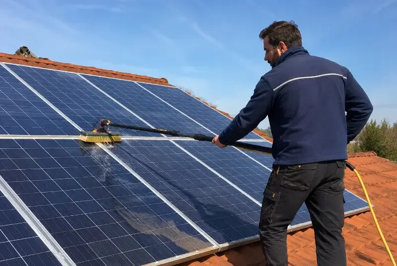 Nettoyage et entretien de panneaux solaires à la Tessoualle