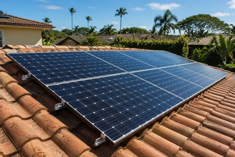 Installation de panneaux solaires à la Tessoualle